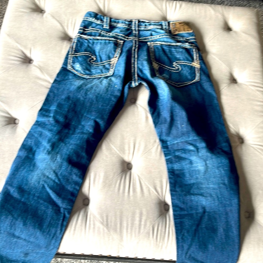 Men’s silver jeans